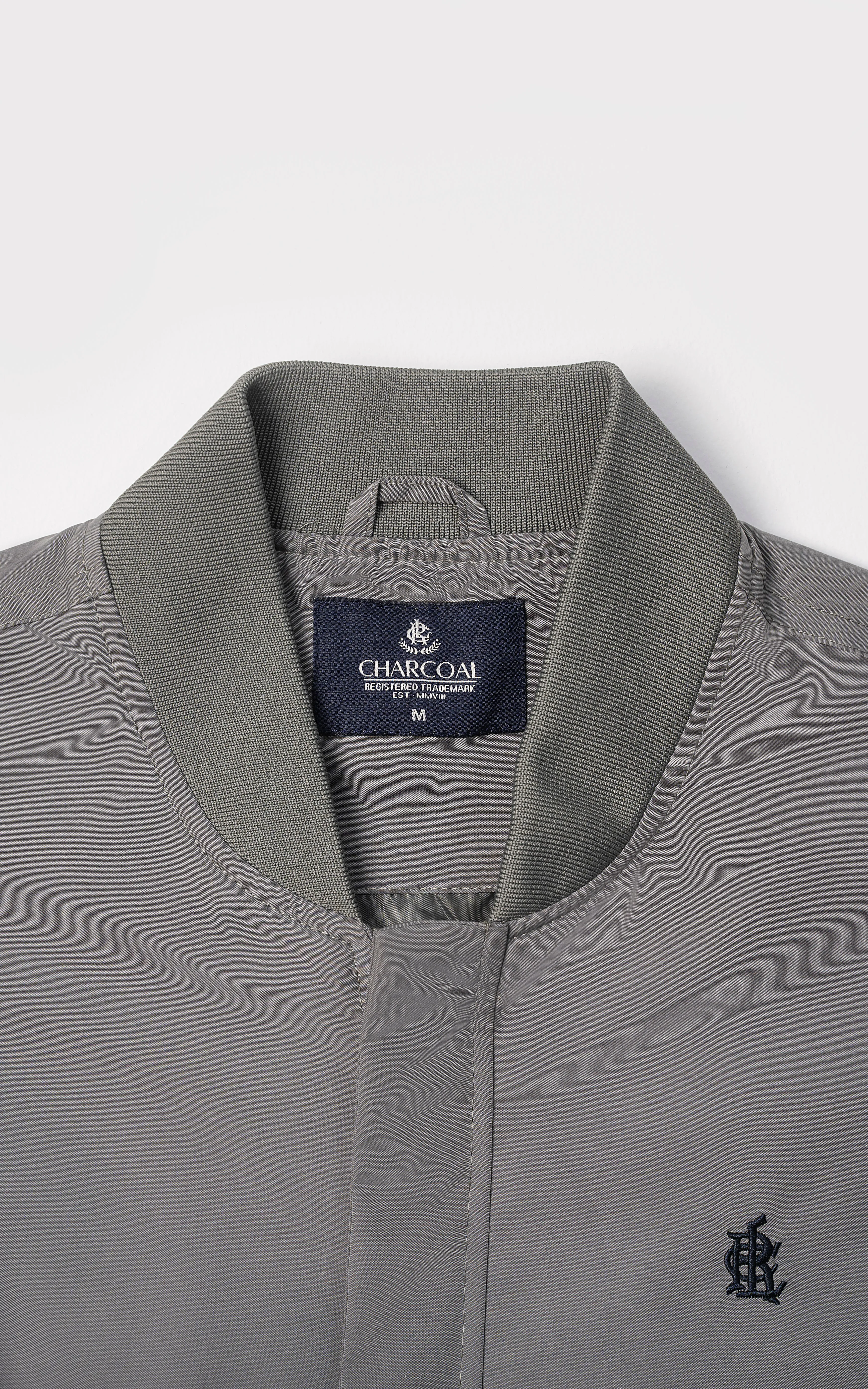 Ribed Full Sleeves Jacket Light Olive Comfortable Utility High Energy Return