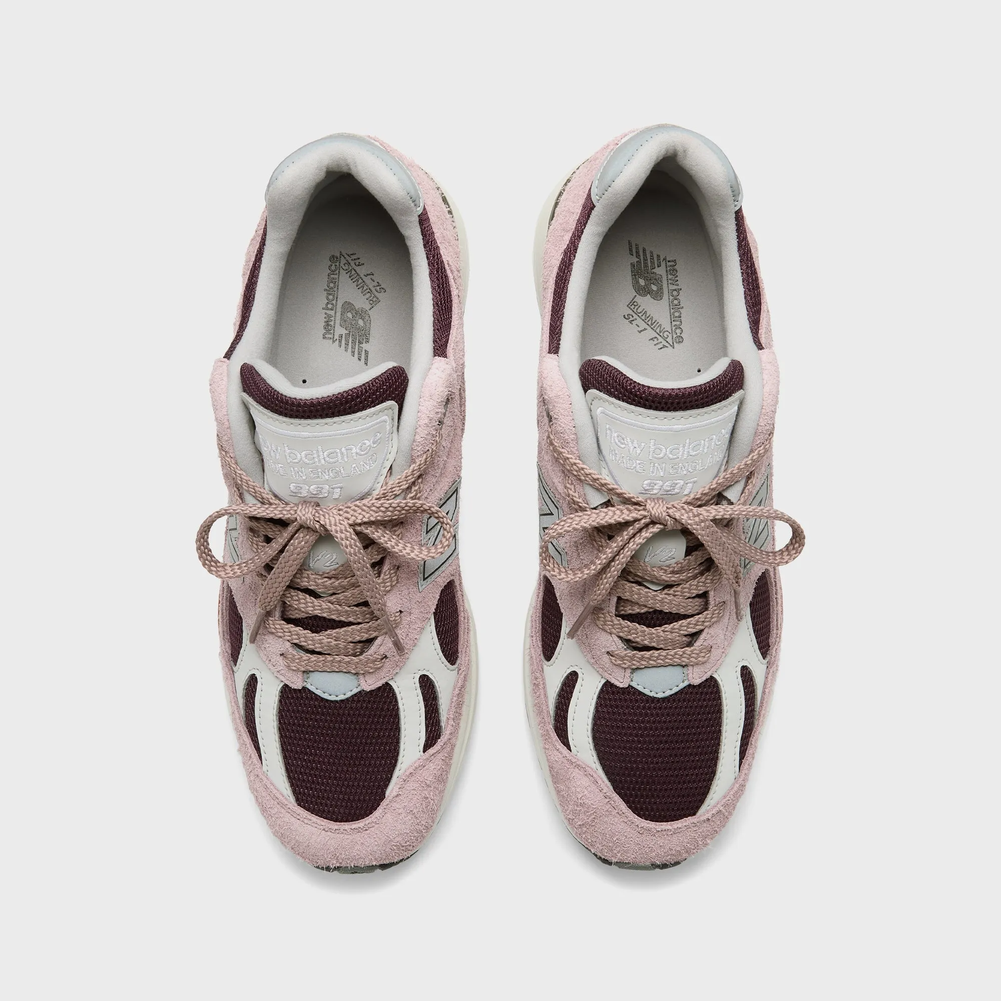 Comfortable Padding Cushioning Efficiency Comfortable Stand-Up Paddleboard Wading Shoes New Balance Made In Uk 991V2 - Deauville Mauve / Fig / Oyster Mushroom