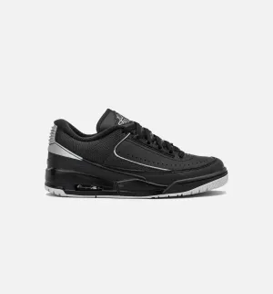 Air Jordan 2/3 Mens Lifestyle Shoe - Black/Metallic Silver Slip-On Slide Exacting Detail