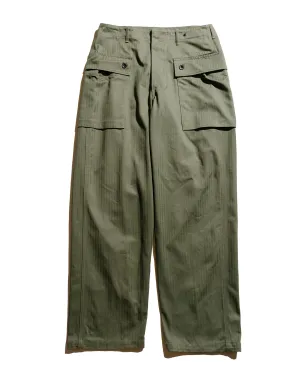 The Real Mccoy'S Mp23006 P-44 Utility Trousers Sage Green Comfortable Pig Animal Print Printing