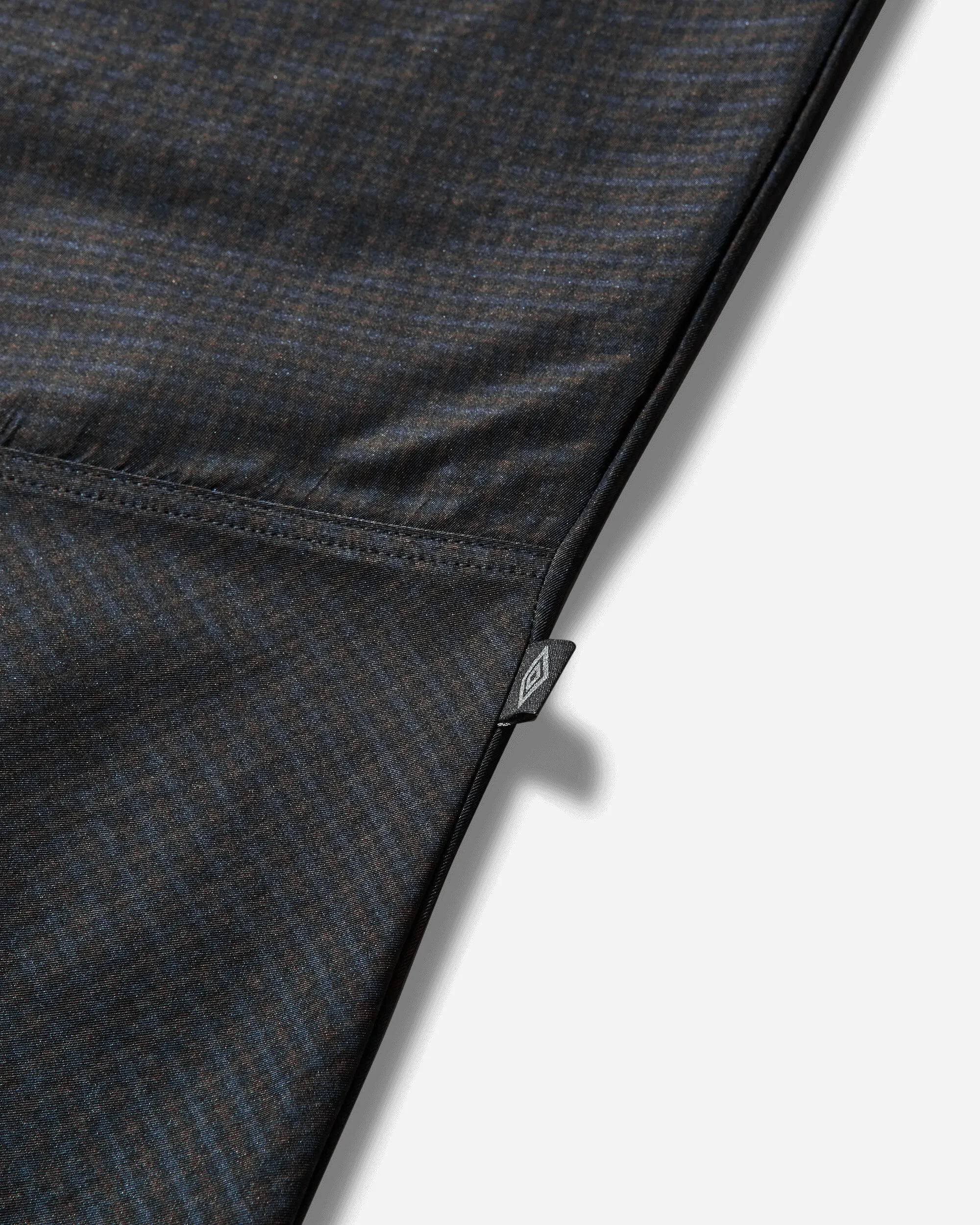 Men'S Check Track Pants Navy / Dark Brown Customizable Folded Collar