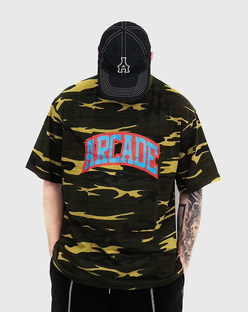 Breathable Liningness Arcade Camouflage Arch Shirt - Green
