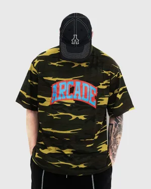 Breathable Liningness Arcade Camouflage Arch Shirt - Green