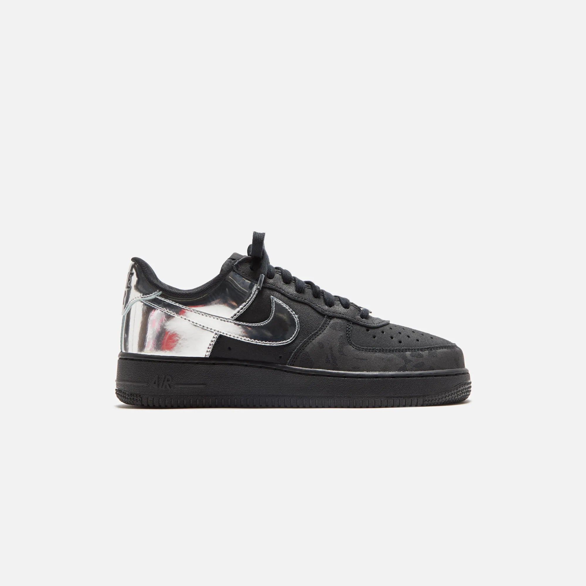 Elastic Cuff Pattern Nike Air Force 1 - Black / Metallic Silver