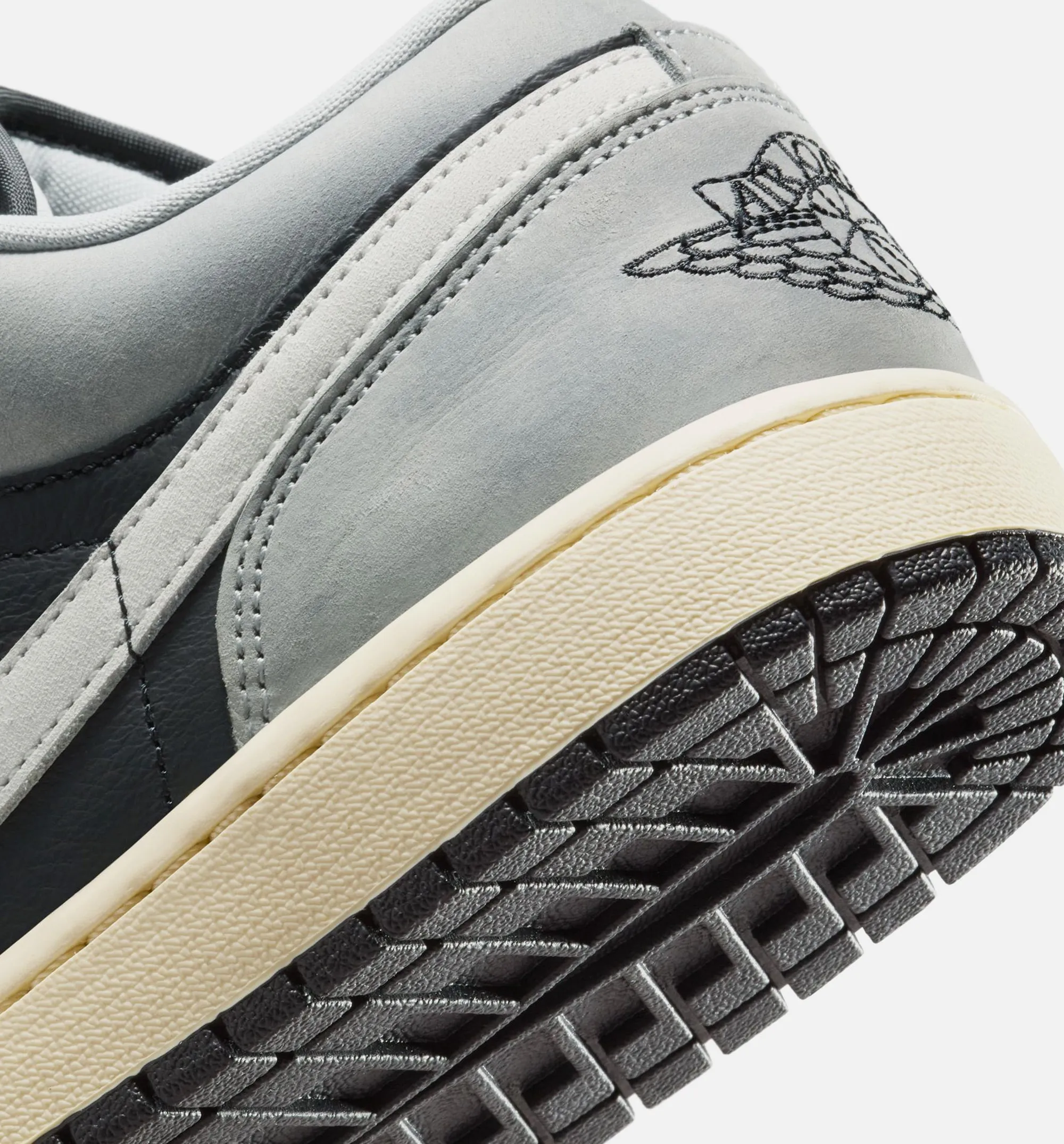Comfort Breathable Tongue Sandal Wood Air Jordan 1 Low Se Mens Lifestyle Shoe -  Light Smoke Grey/White/Off Noir