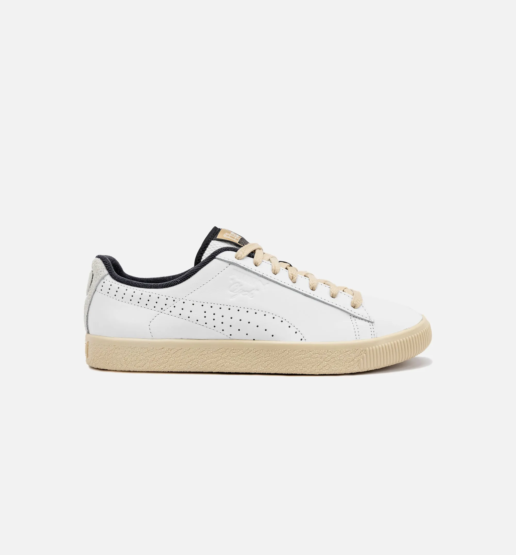 Clyde Mens Lifestyle Shoe - White/Sail Comfortable And Adjustable And Stable Fit Scratch-Resistant Padding