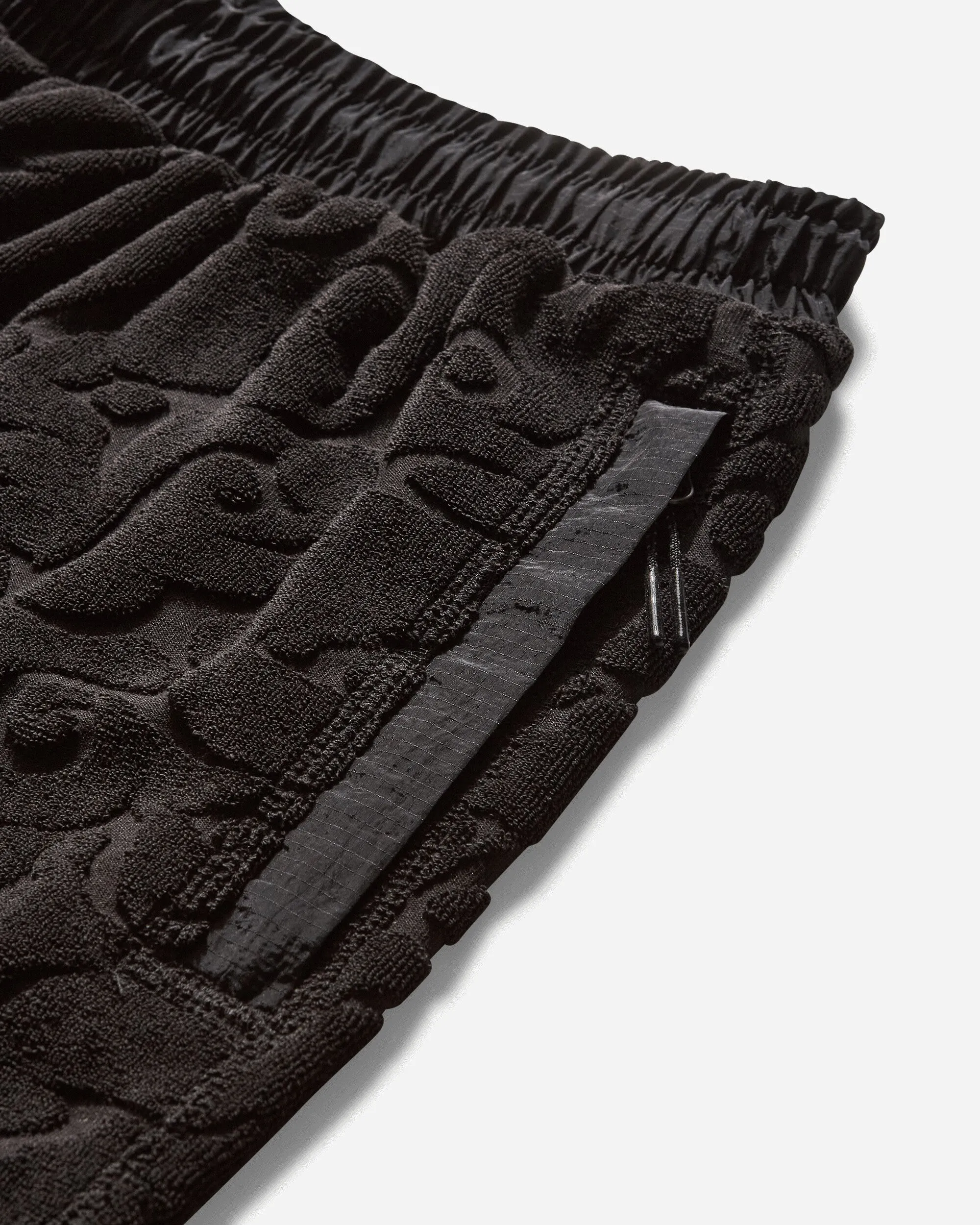 Parallelogram Aries Tribal Jacquard Towelling Shorts Black