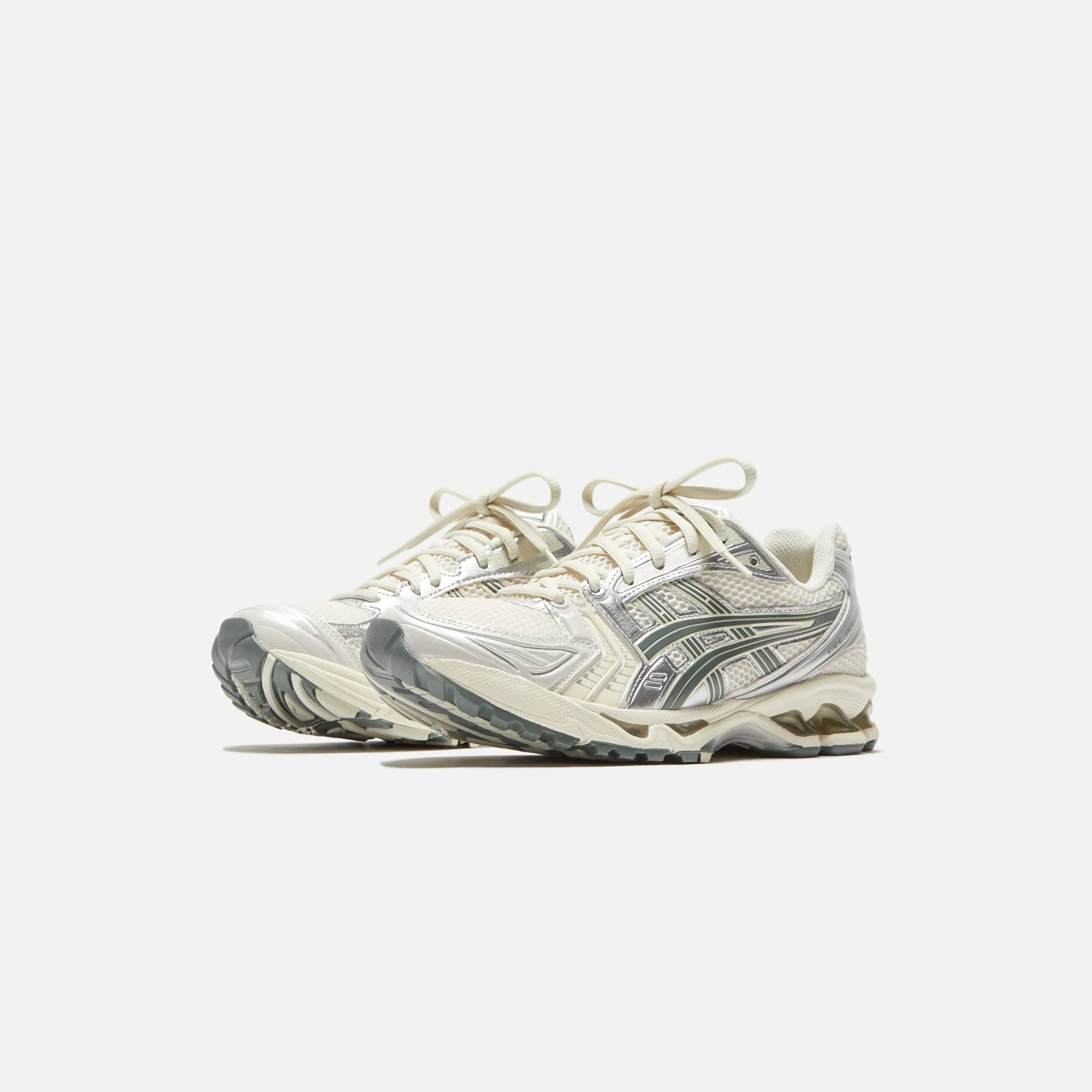 Asics Gel-Kayano 14 - Birch / Dark Pewter Wear-Resistant Design Pockets