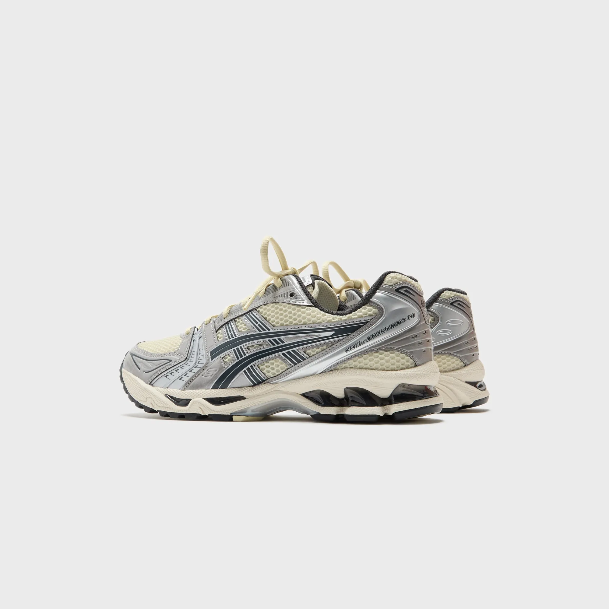 Asics Gel-Kayano 14 - Oyster White / Steeple Grey Cleats Constructed
