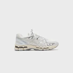 Sandal Nylon Flexible Outsole Technology Design Asics Gel-Kayano 20 - White / Pure Silver