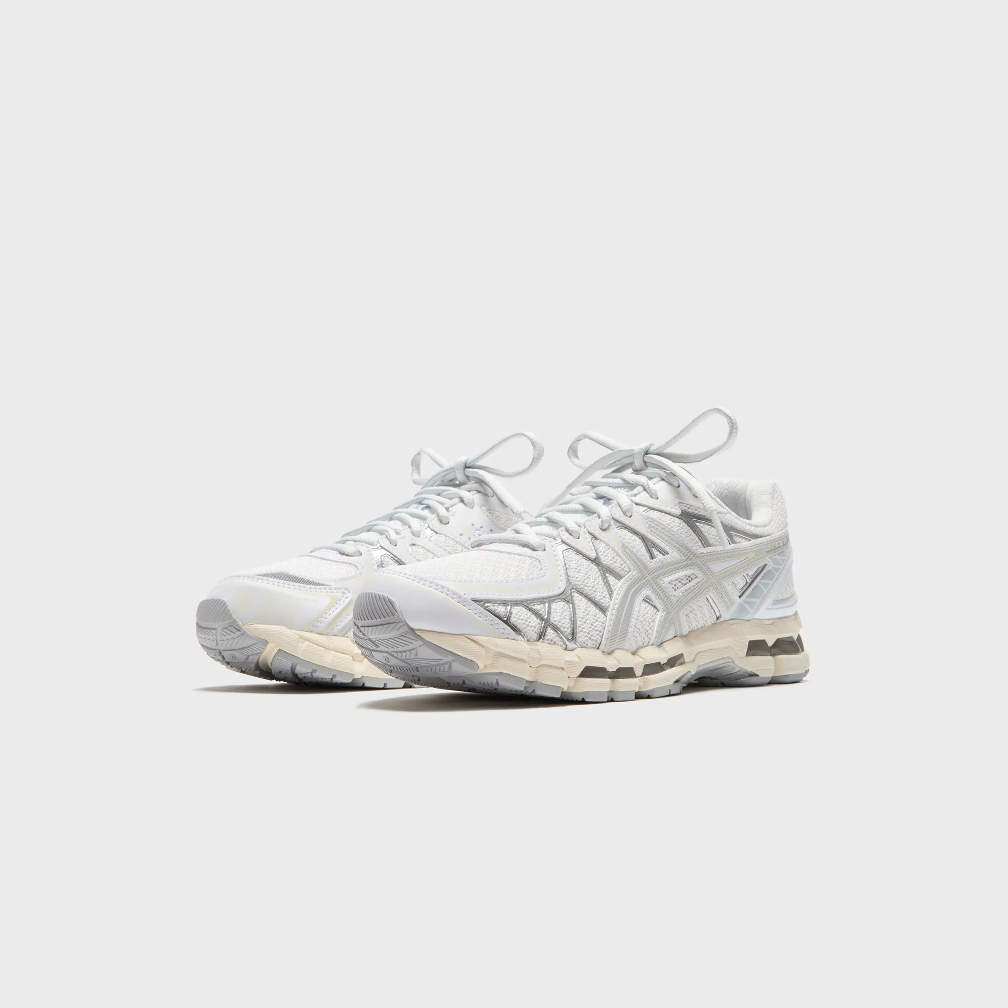 Asics Gel-Kayano 20 - White / Pure Silver Comfort Cohesion