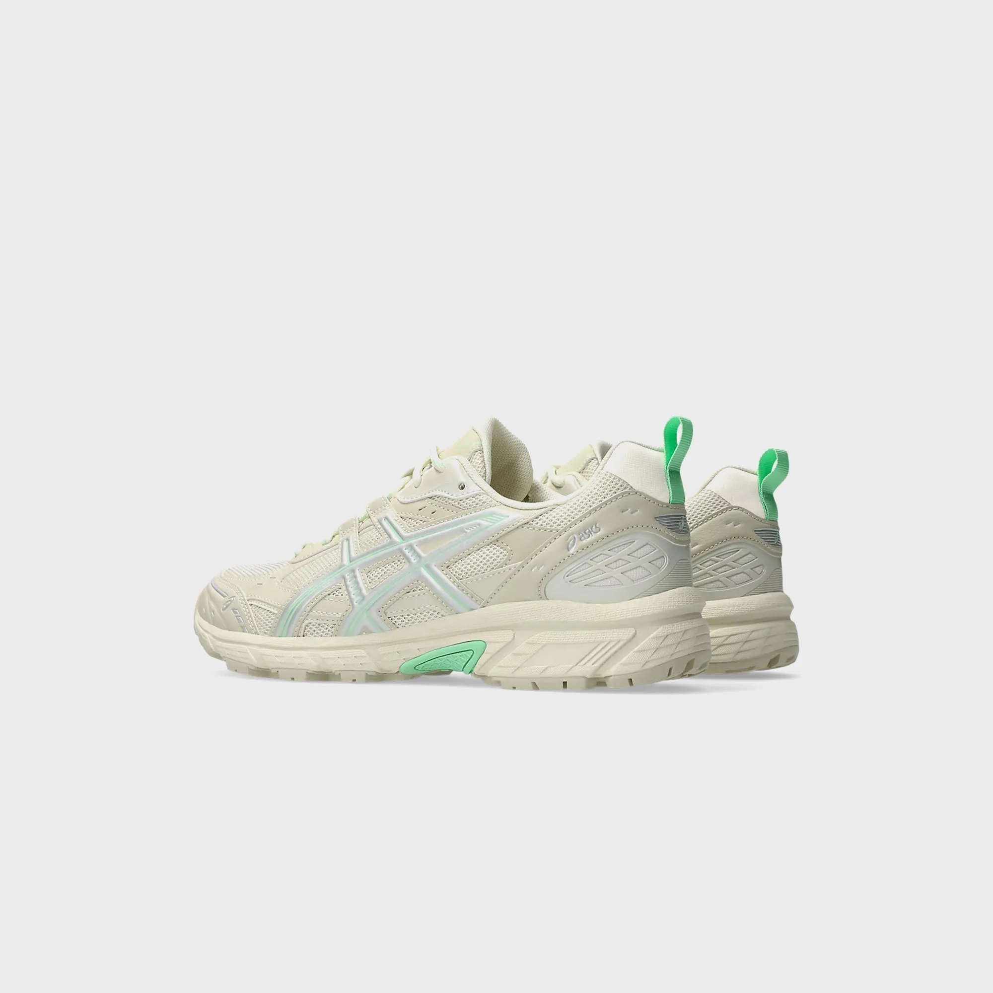 Asics Gel-Nunobiki - Cream / Menthol Supination Control Closed-Toe Mules