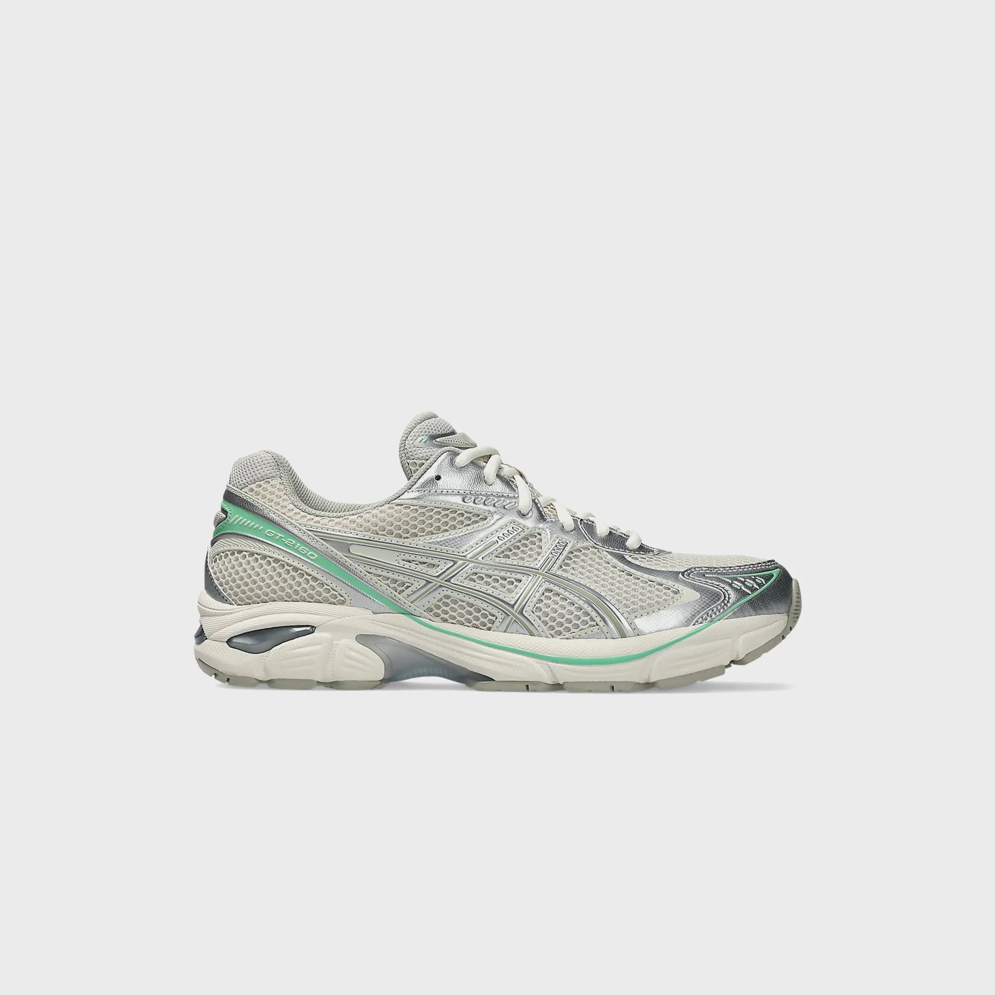 Footbed Comfort Motivating Style Asics Gt-2160 - Smoke Grey / Peppermint