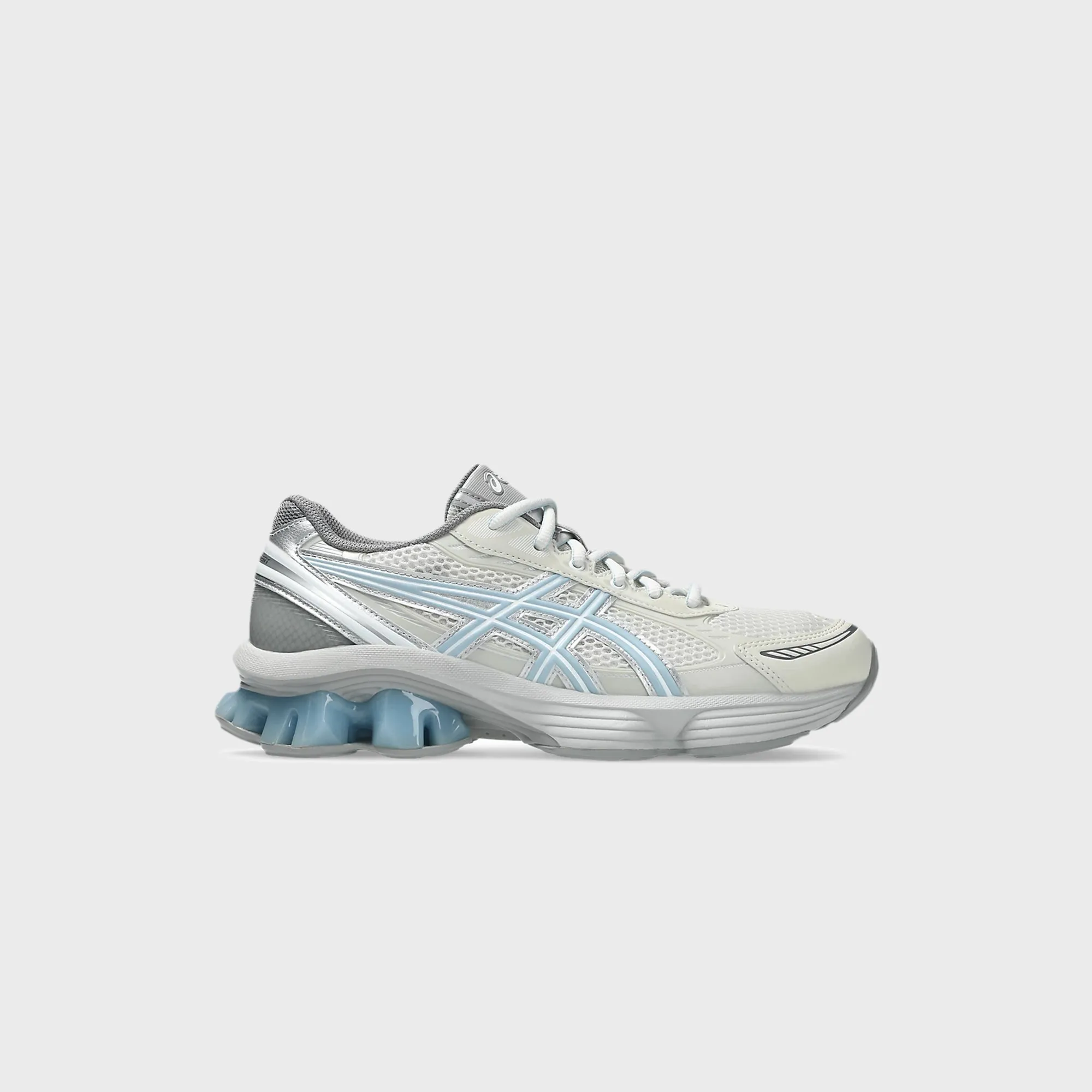 Comfortable Zoneability Flexible Polyurethane Asics X Emmi Gel-Kinetic Fluent - Cream / Soft Sky