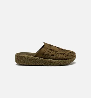 Thunderbird Mule Suede Vegan Olive Mens Sandals - Olive UV - Protection Fabric Comfort Mounds