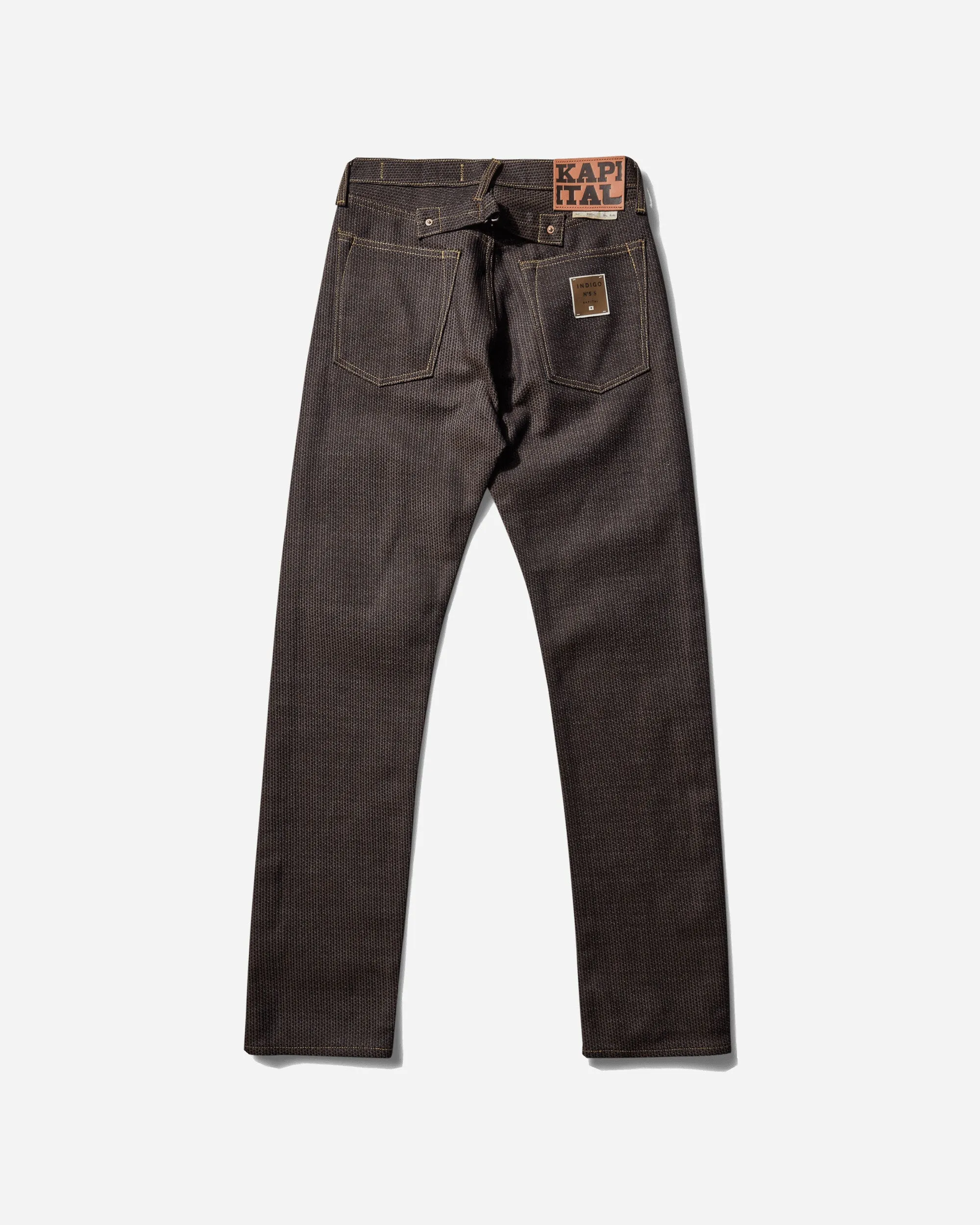 Spacious Pocket Men'S Century Denim 5P Monkey Cisco Pants Persimmon / Indigo