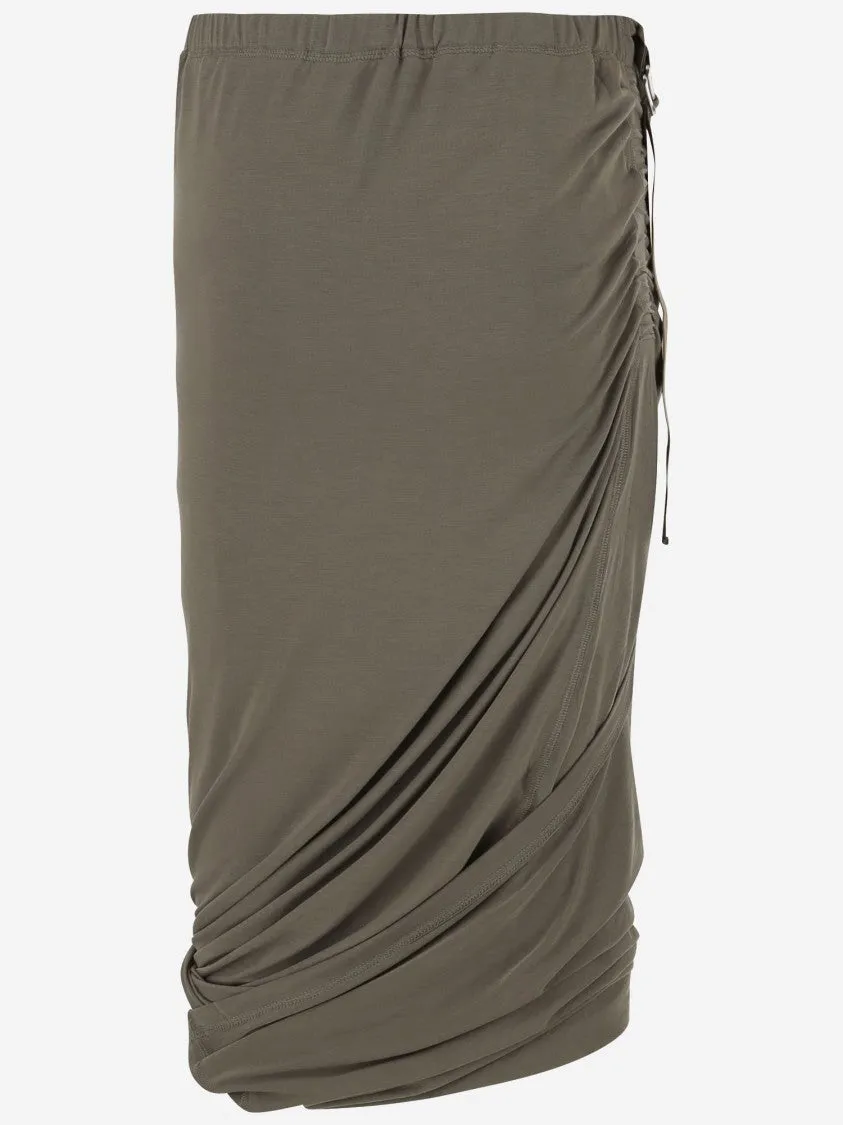 Jupe en jersey asymétrique