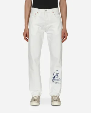 Crocheted Finish Knitwear Modernizing Atelier Reserv 1984 501 Jeans White