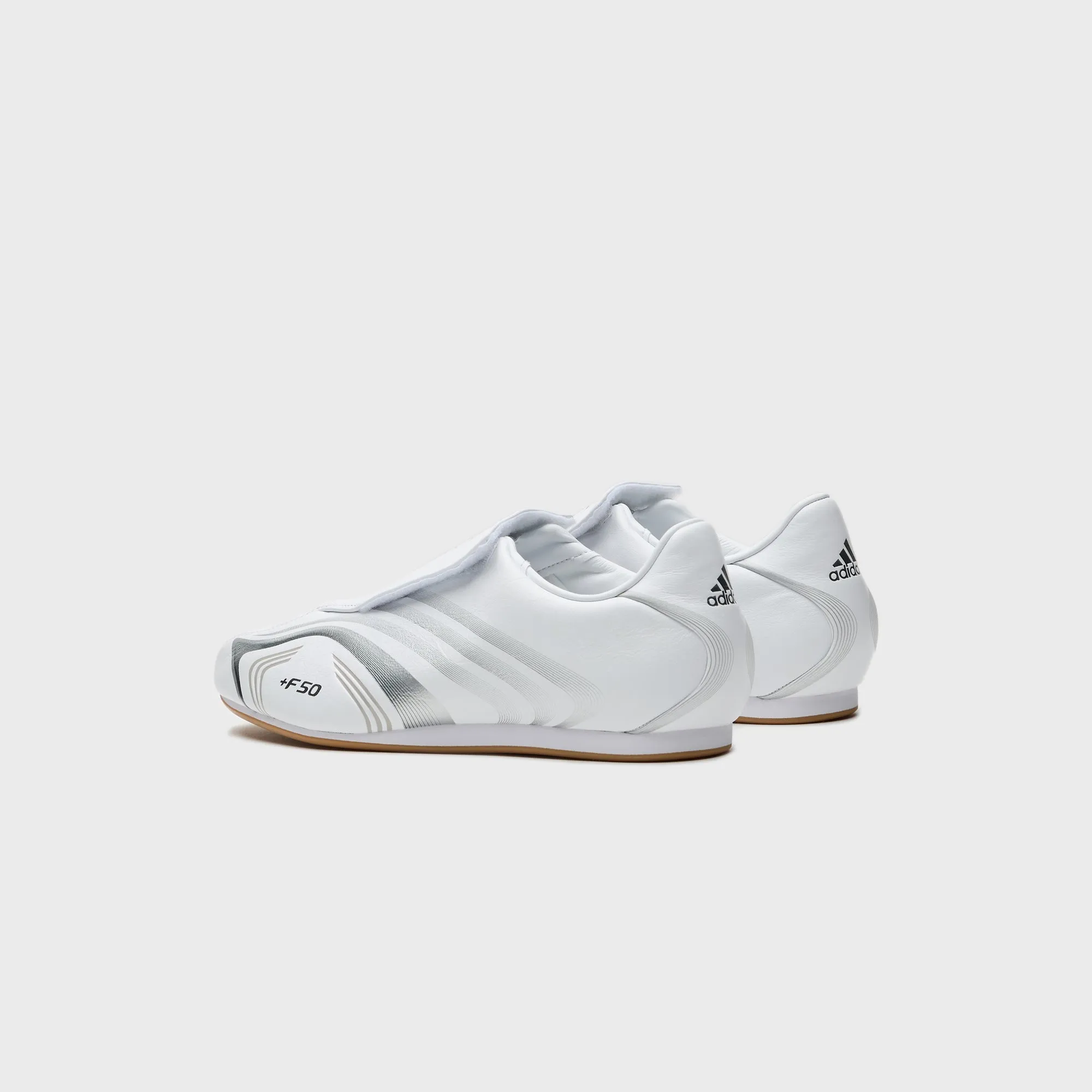 Comfortable Closure Adidas Wmns Taekwondo F50 - White / Silver Metallic / Iron Metallic