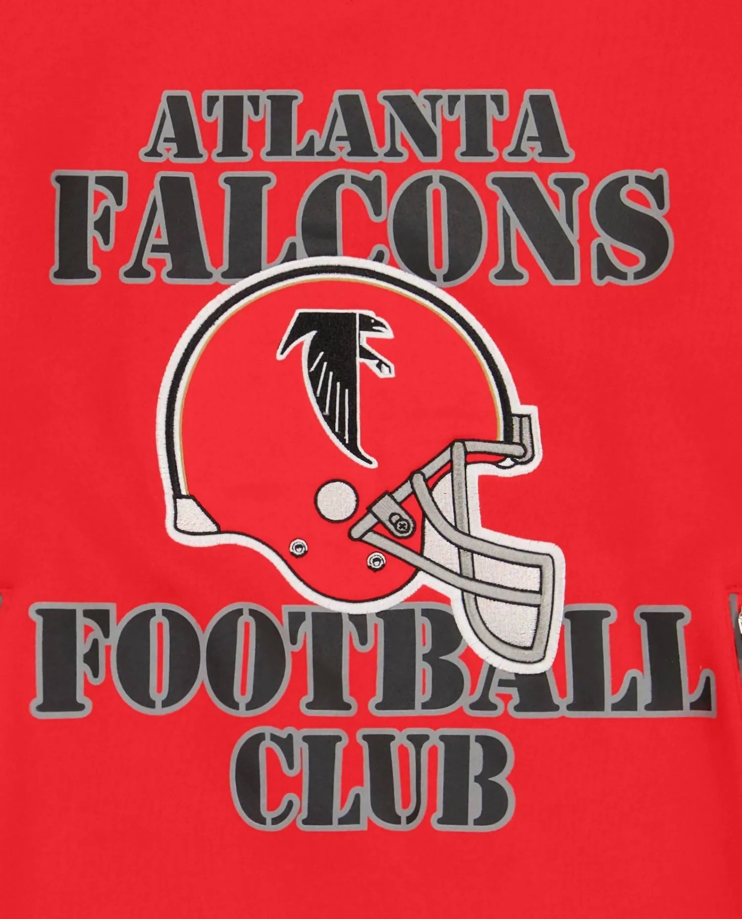 Sweat à capuche Atlanta Falcons avec poches à zip rouge