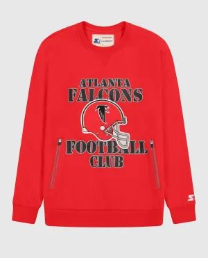 Sweat à capuche Atlanta Falcons avec poches à zip rouge