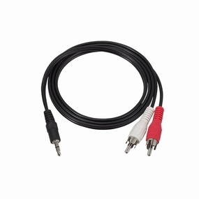 Audio-Technica: 3.5mm to Male RCA Y-Cable Adaptor for AT-LP60x Series - 3 ft. (408-60X-152) hi-fi digital music server,hi-fi speaker wall mount,hi-fi amp upgrade