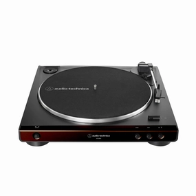 Audio-Technica: AT-LP60X-BW Automatic Turntable - Brown / Black hi-fi digital music server,hi-fi speaker wall mount,hi-fi amp upgrade