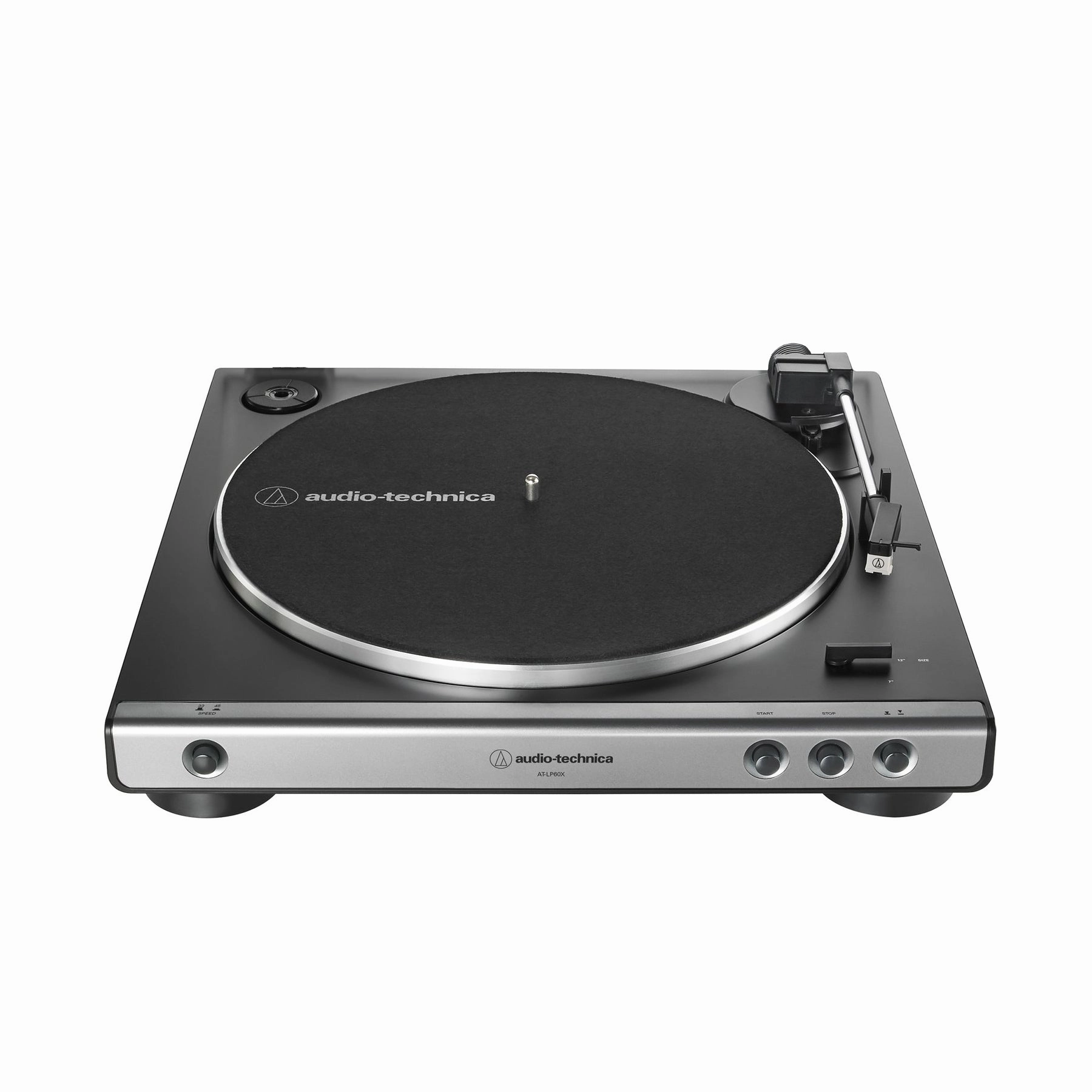 Audio-Technica: AT-LP60X-GM Automatic Turntable - Gunmetal Silver hi-fi digital music server,hi-fi speaker wall mount,hi-fi amp upgrade