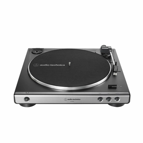 Audio-Technica: AT-LP60X-GM Automatic Turntable - Gunmetal Silver hi-fi digital music server,hi-fi speaker wall mount,hi-fi amp upgrade