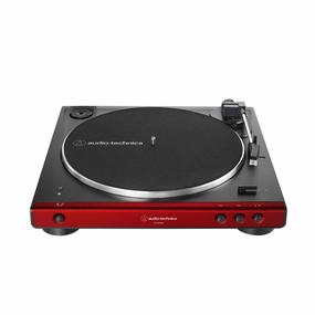 Audio-Technica: AT-LP60XBT-RD Automatic Bluetooth Turntable - Red / Black hi-fi digital music server,hi-fi speaker wall mount,hi-fi amp upgrade