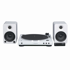 Audio-Technica: AT-LP60XBT-WW Turntable Package - White Pack hi-fi DAC amp combo,hi-fi speaker impedance matcher,hi-fi RCA switch