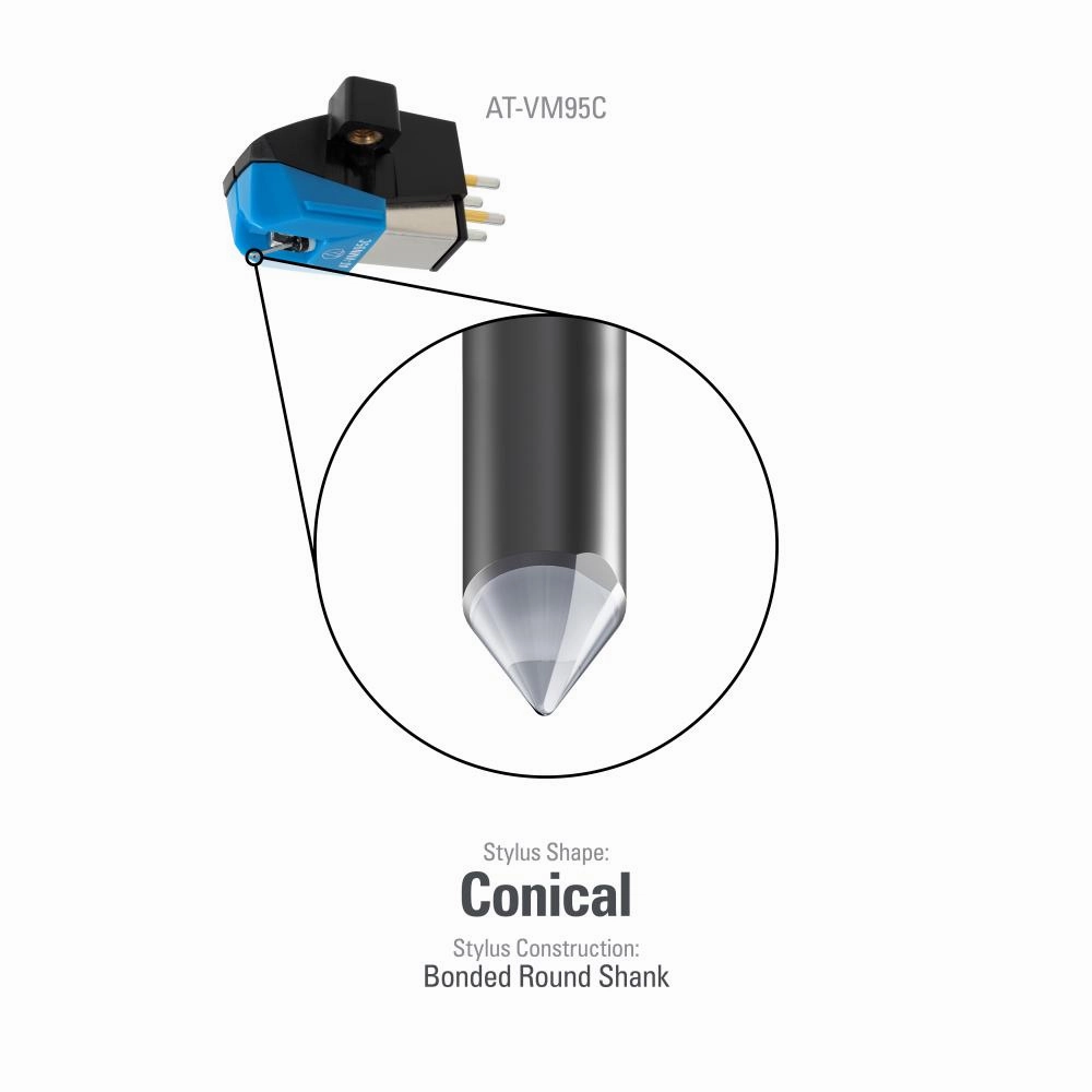 Audio-Technica: AT-VM95C Phono Cartridge (w/ Conical Stylus)