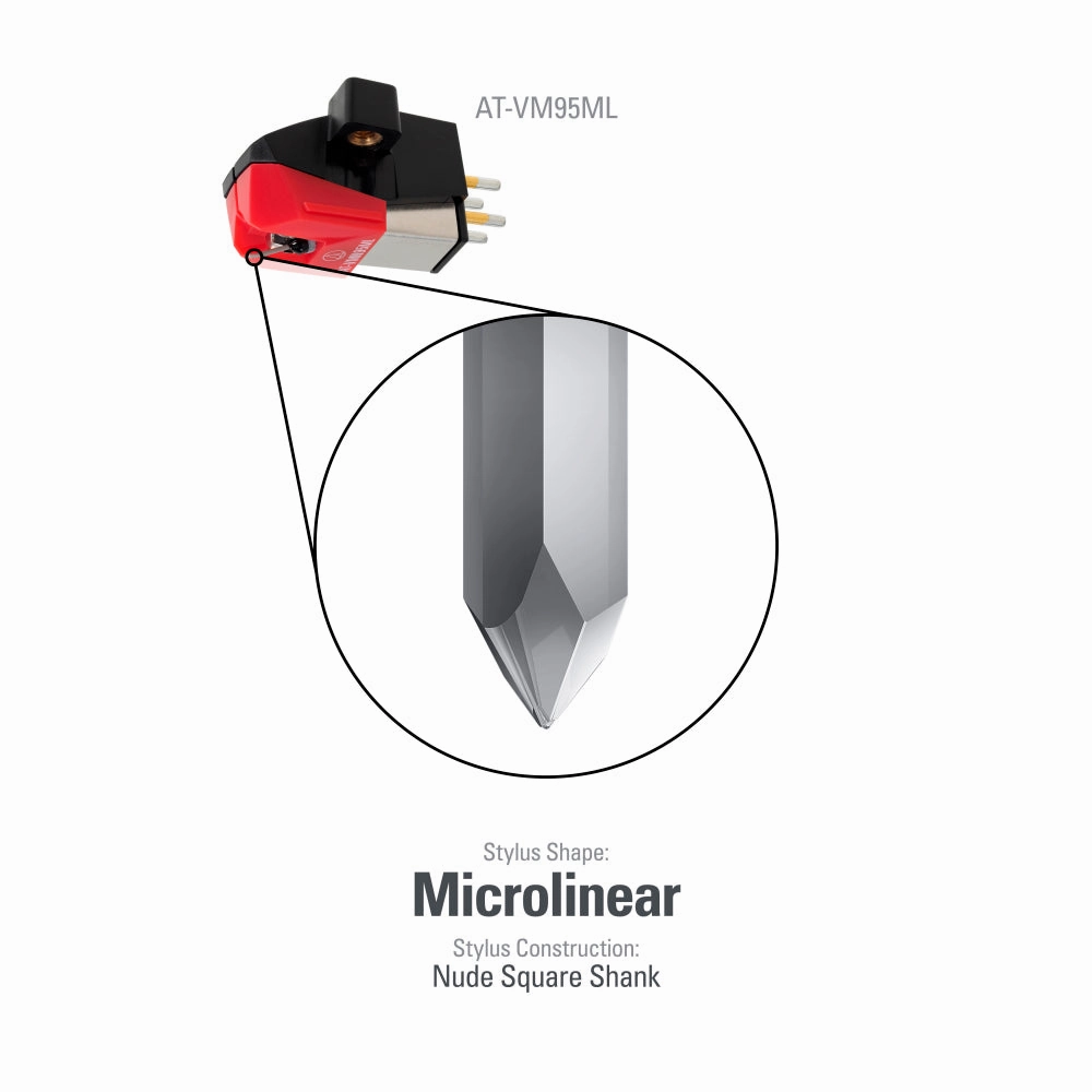 Audio-Technica: AT-VM95ML Phono Cartridge (w/ Microlinear Stylus)