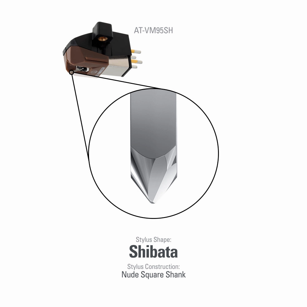 Audio-Technica: AT-VM95SH Phono Cartridge (w/ Shibata Stylus)