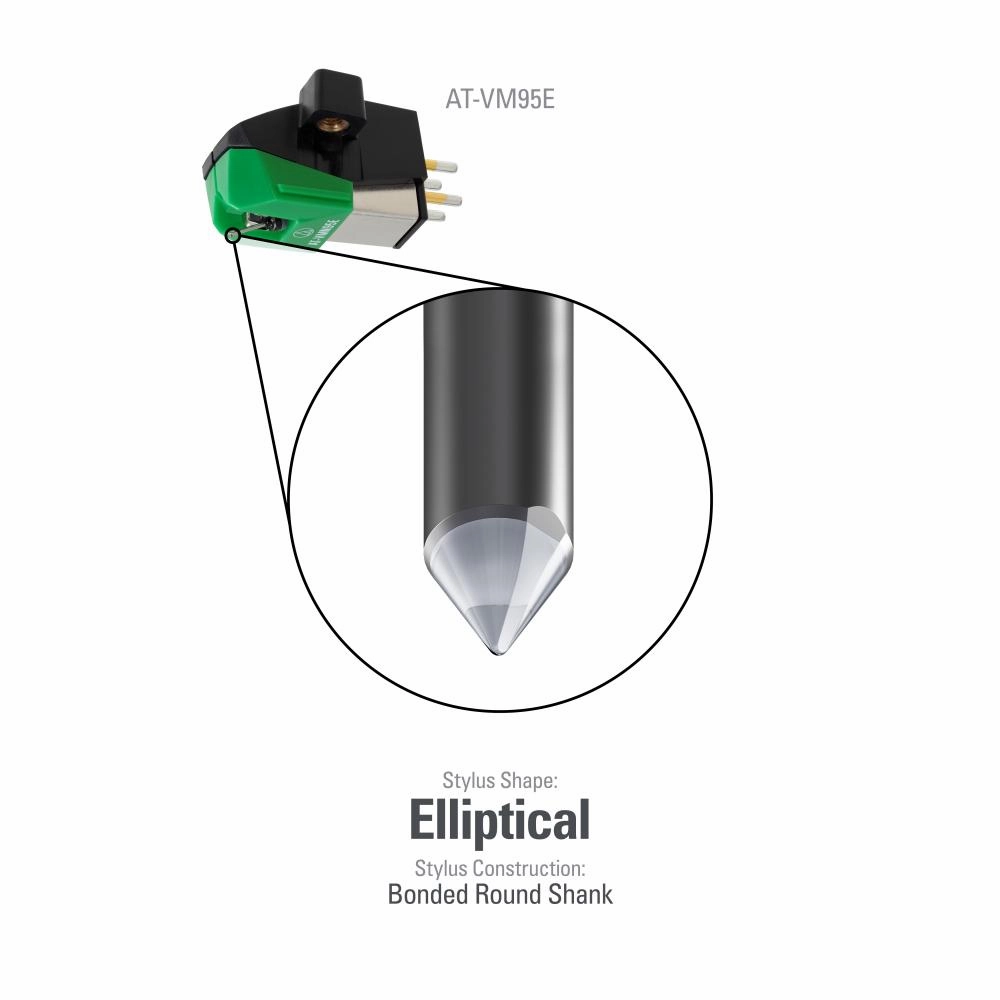 Audio-Technica: AT-VMN95E Replacement Stylus for AT-VM95E (Fits AT-LP120x, AT-LP70x)