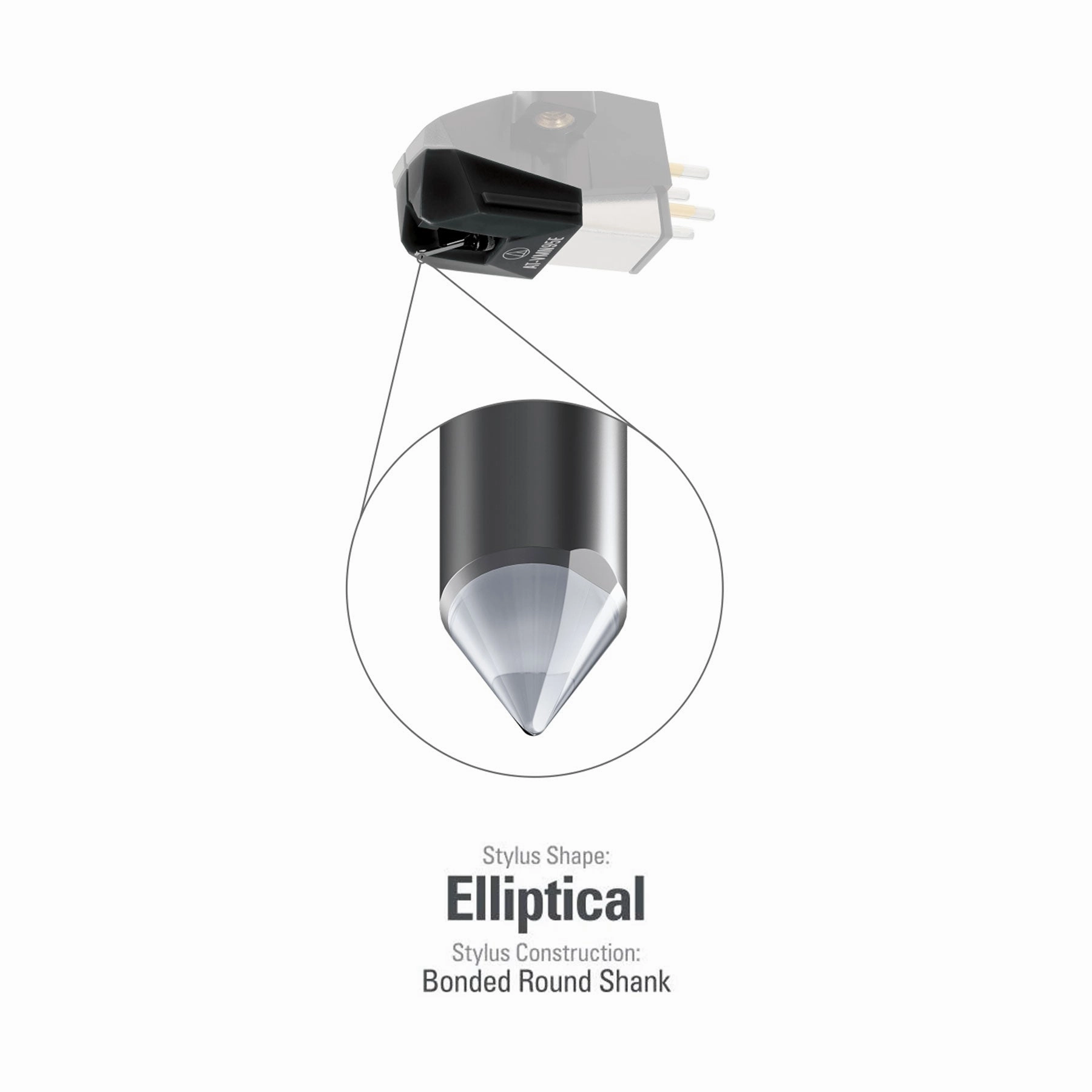 Audio-Technica: AT-VMN95EBK Replacement Stylus for AT-VMN95E (Fits AT-LP120x)