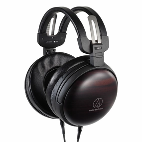 Audio-Technica ATH-AWKT Over-Ear Headphones with Kokutan (Striped Ebony) hi-fi unbalanced input,hi-fi signal purity,hi-fi acoustic panel