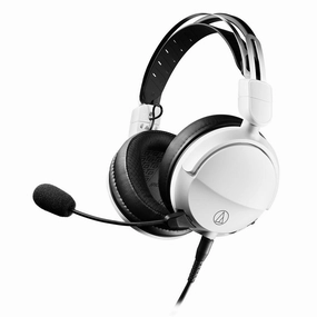 Audio-Technica ATH-GL3 Closed-Back High-Fidelity Gaming Headset (White) hi-fi unbalanced input,hi-fi signal purity,hi-fi acoustic panel