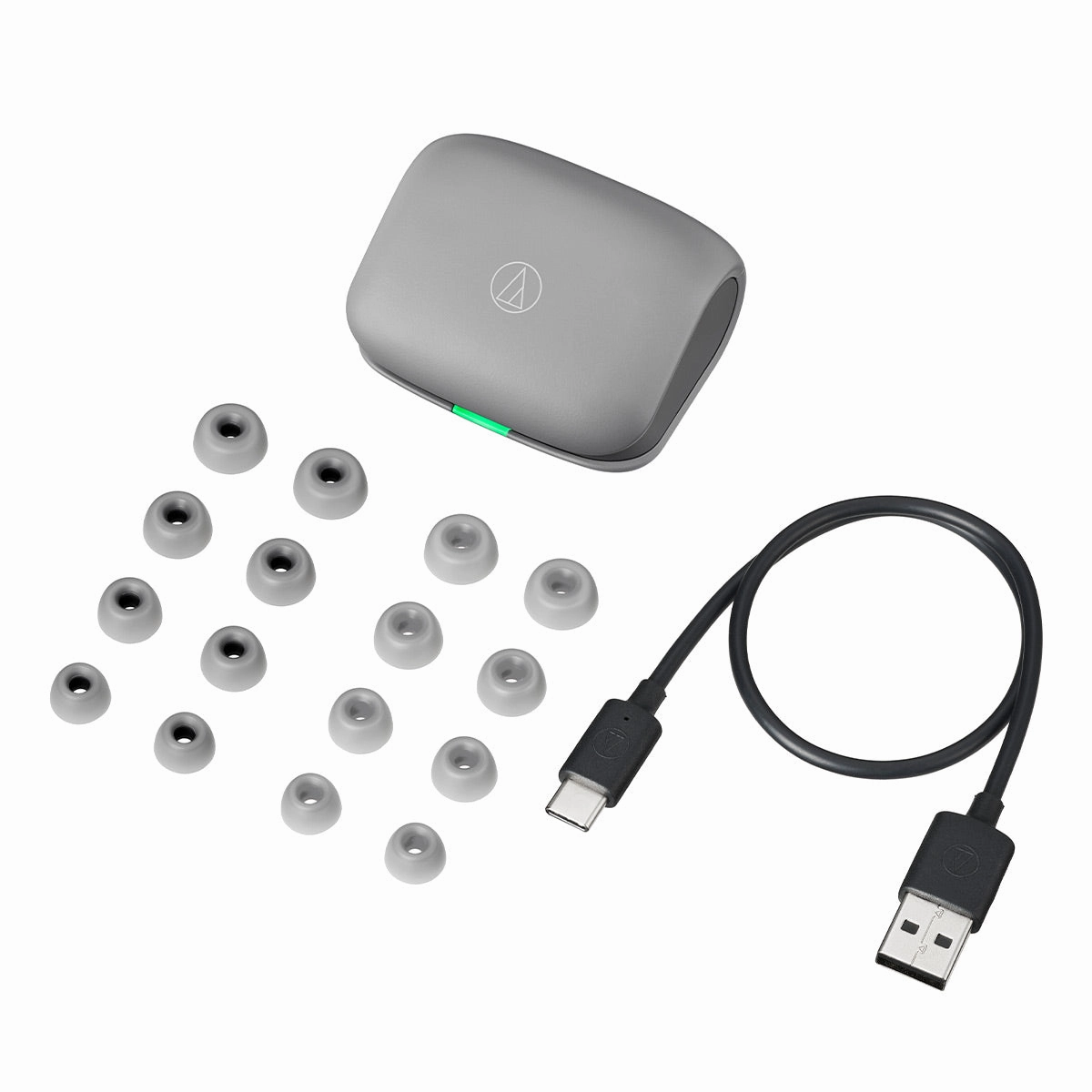 Audio-Technica ATH-TWX7 Truly Wireless Earbuds (Gray)