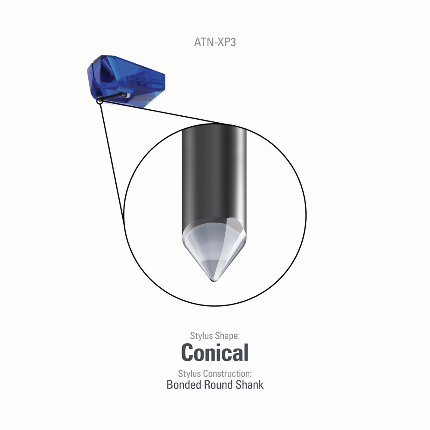 Audio-Technica: ATN-XP3 Replacement Stylus for AT-XP3