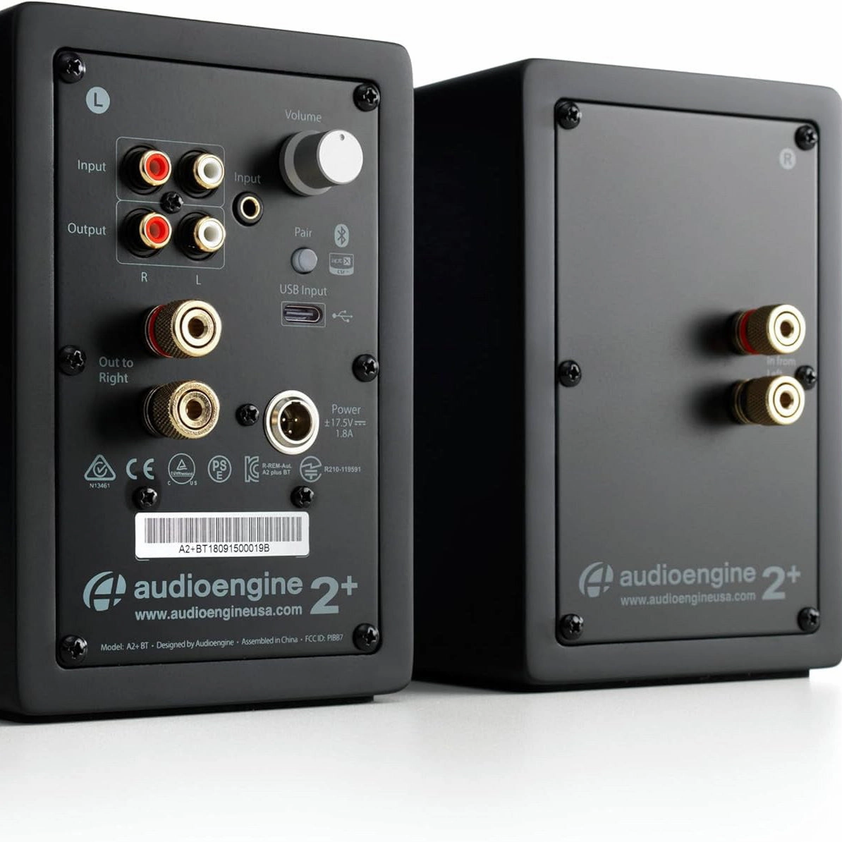 Audioengine: A2  Wireless Powered Speakers w/Bluetooth - Black