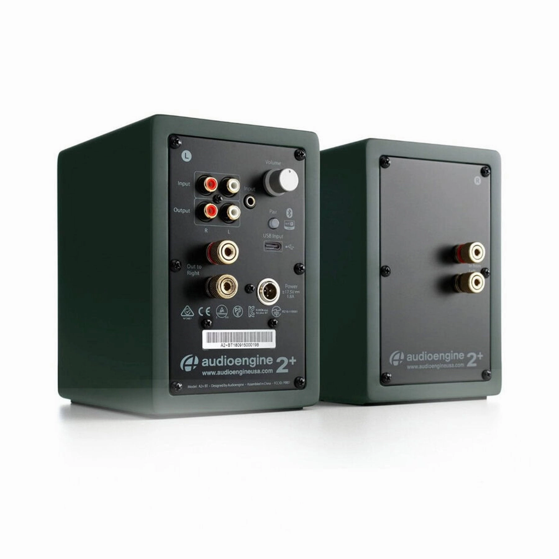 Audioengine: A2  Wireless Powered Speakers w/Bluetooth - Matte Green