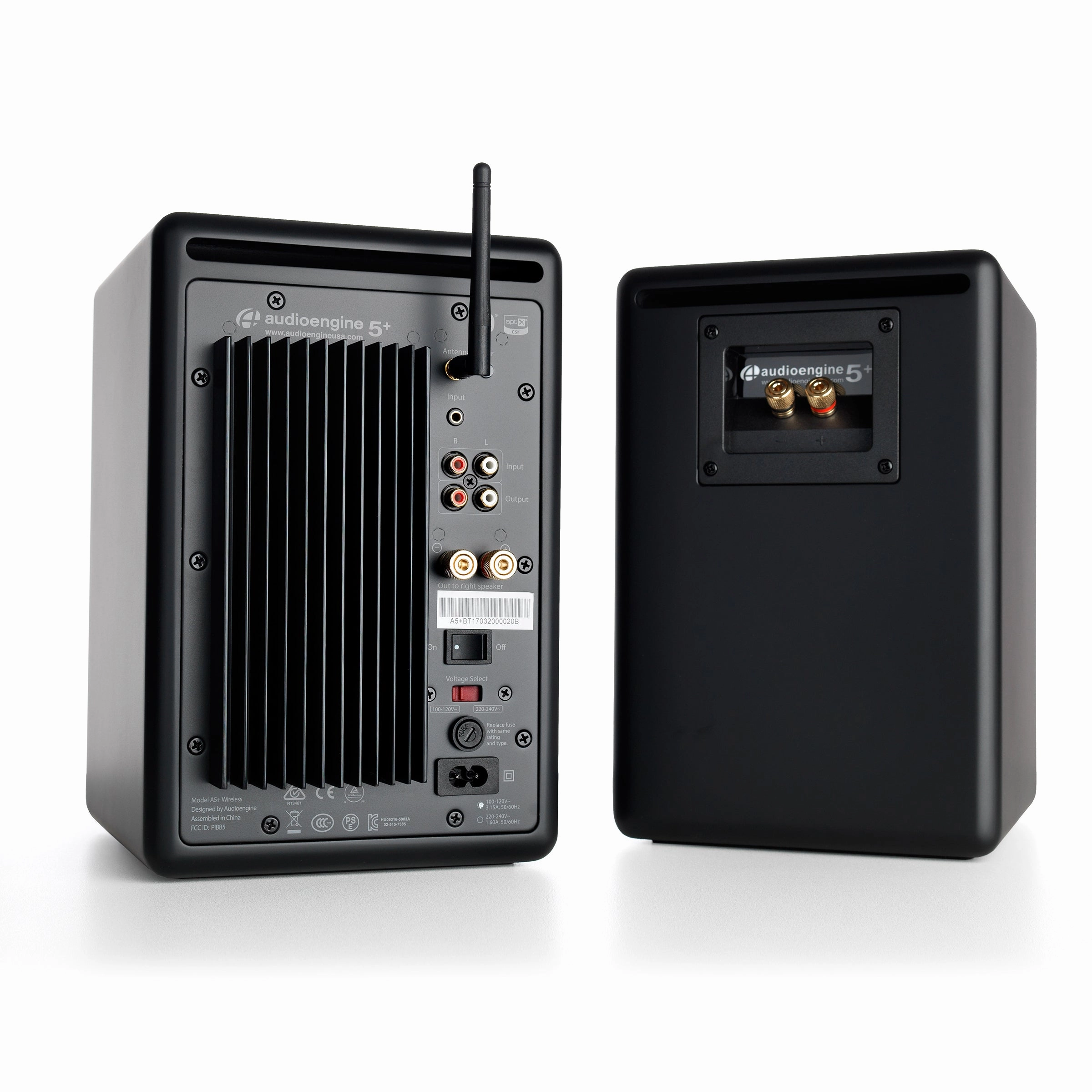 Audioengine: A5  Wireless Powered Speakers w/Bluetooth - Black (Open Box Special)