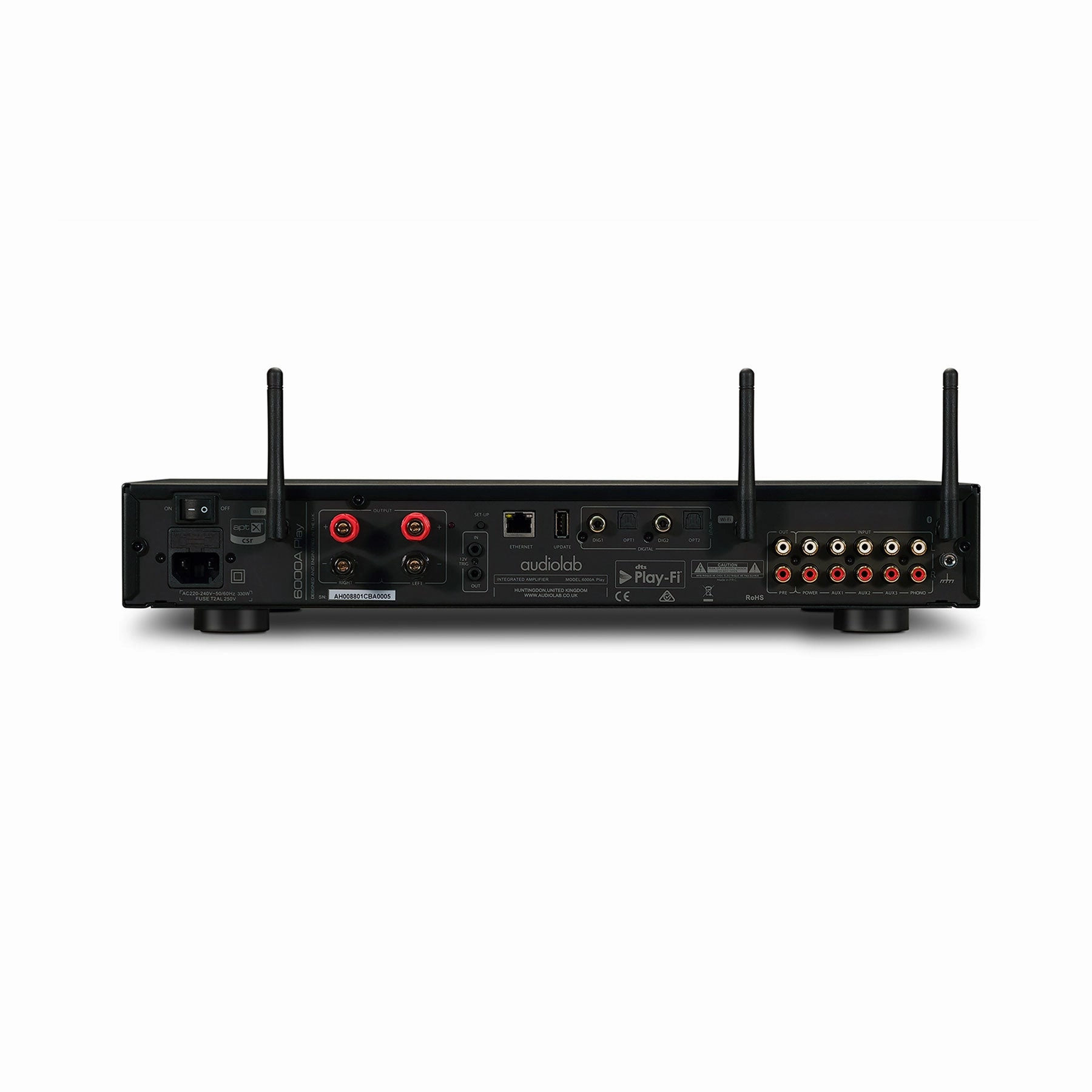Audiolab: 6000A Play Integrated Amplifer   WiFi Streamer - Black (600APLAYBK)
