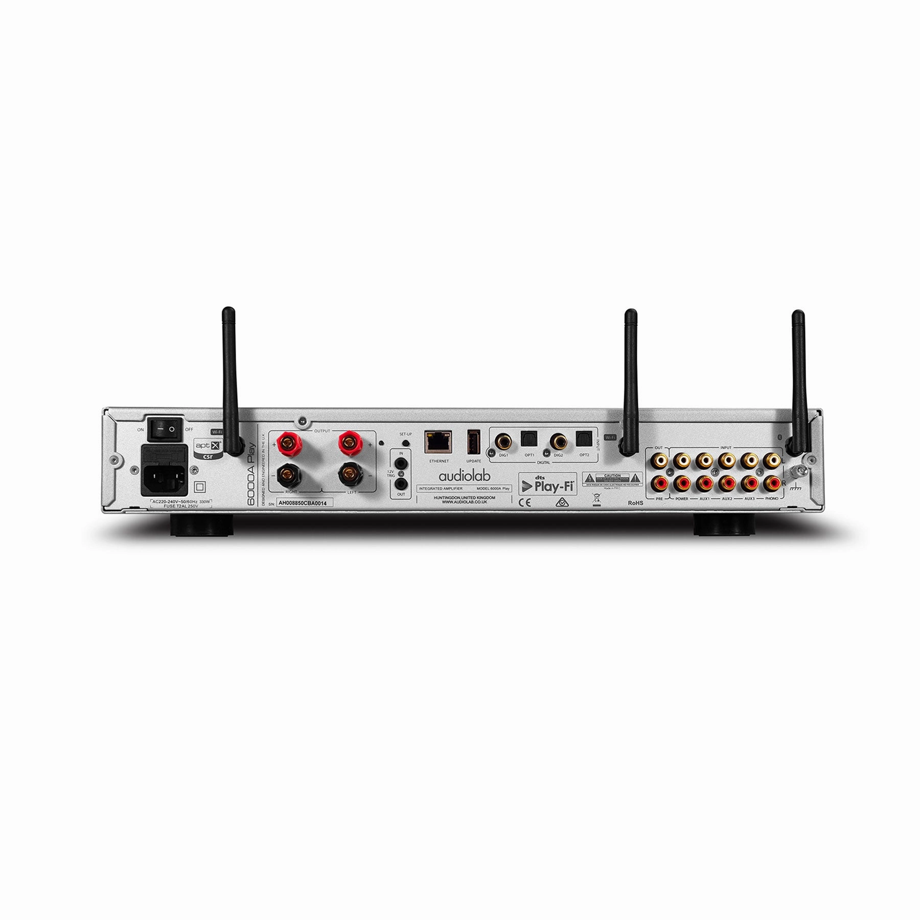 Audiolab: 6000A Play Integrated Amplifer   WiFi Streamer - Silver (600APLAYS)