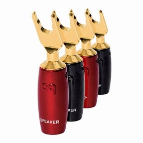 Audioquest: 507 Series Spade Connectors - Set Of 4 hi-fi digital music server,hi-fi speaker wall mount,hi-fi amp upgrade
