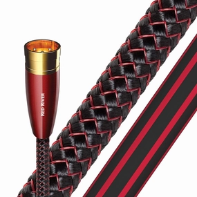 Audioquest: Red River Male XLR to Female XLR Cable - 1.5m hi-fi digital music server,hi-fi speaker wall mount,hi-fi amp upgrade