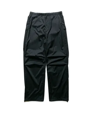 Auralee Hard Twist Polyester Satin Laminate Field Pants Black Knit Trim Commended Style
