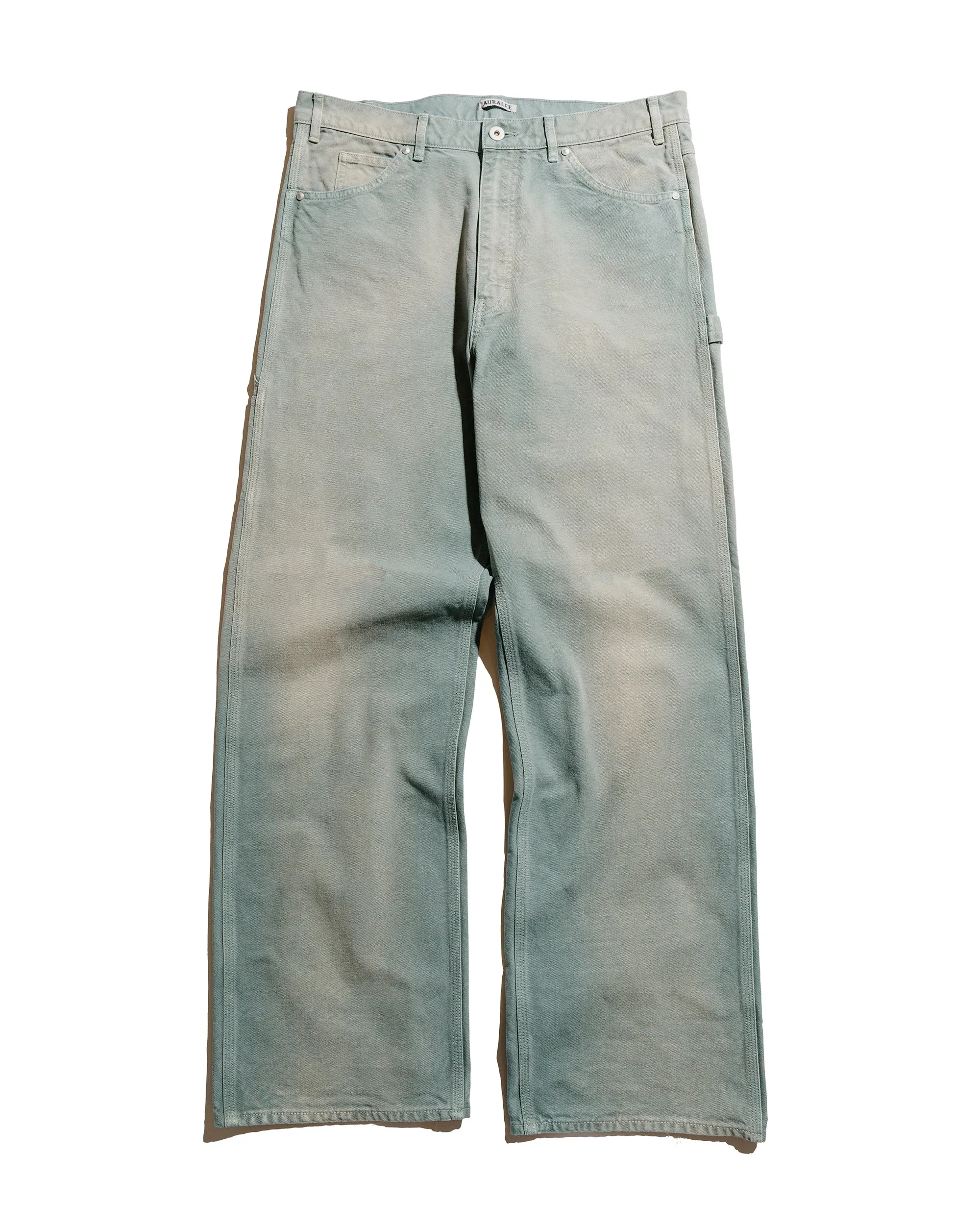 Auralee Organic Cotton Duck Pants Ash Green Cape Style