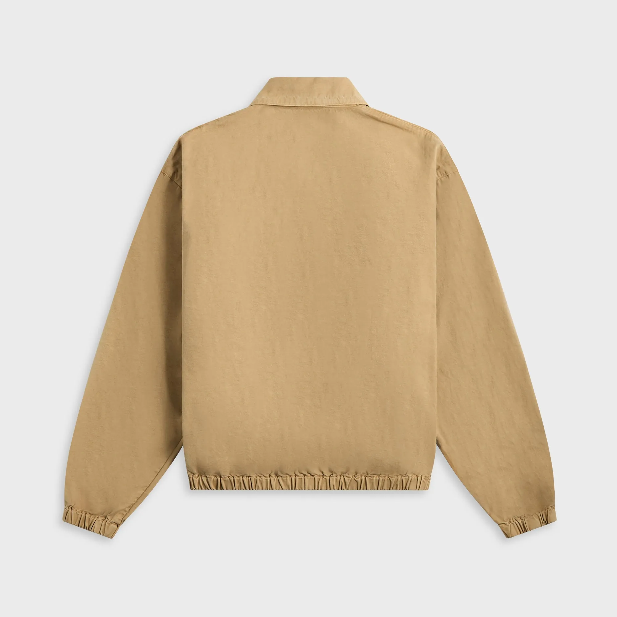 Auralee Product Dyed Finx Garbadine Swing Top - Dyed Beige Button Cover